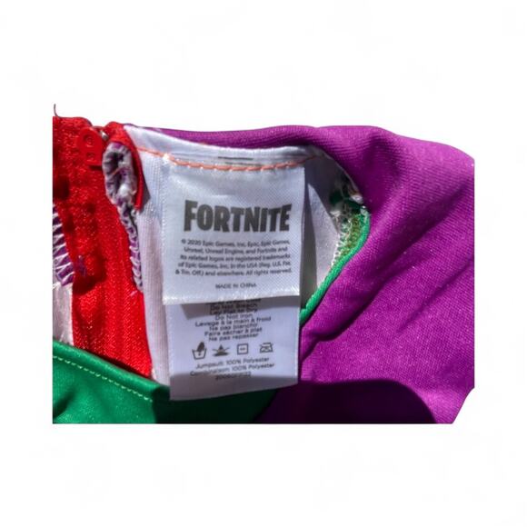 Fortnite Tomato Head Youth Size Medium Stretchy One Piece Costume Only - Picture 5 of 6